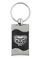 Oakland University Golden Grizzlies Wave Keychain - Black