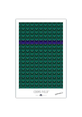 Colorado Rockies Coors Field 17x26 Ltd Ed Ballpark Wall Art