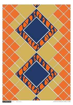 Detroit Tigers Comerica Park II 22x30 Ballpark Wall Art