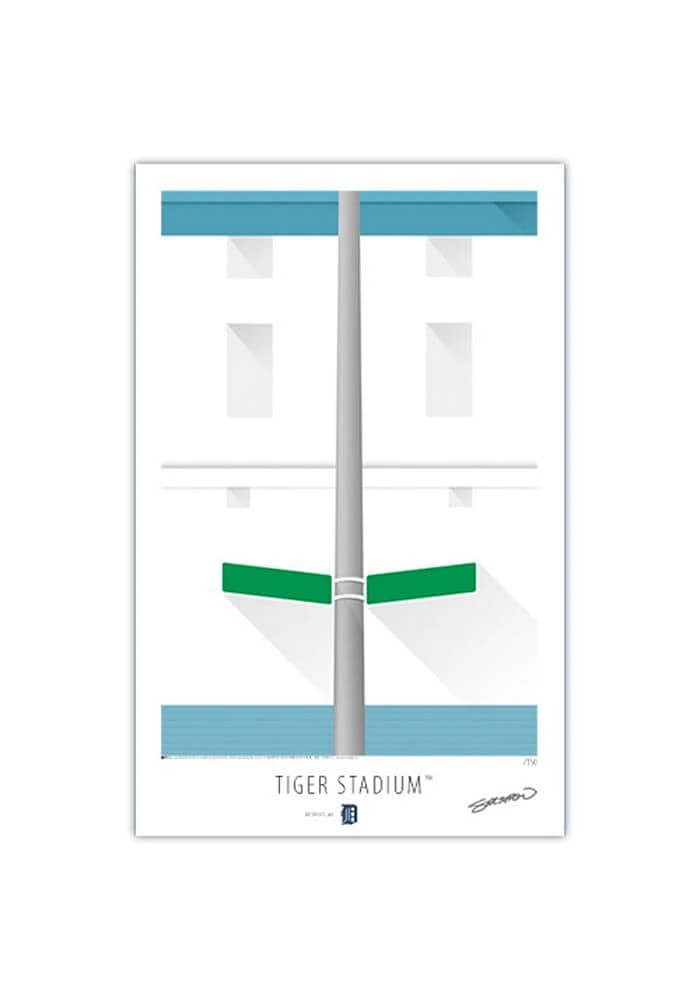 Detroit Tigers Tiger Stadium 17x26 Ltd Ed Ballpark Wall Art
