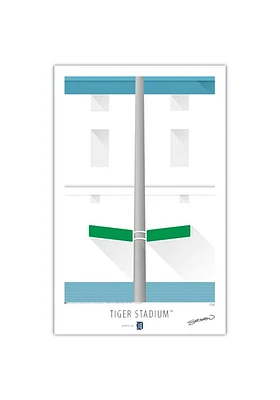Detroit Tigers Tiger Stadium 17x26 Ltd Ed Ballpark Wall Art