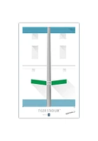 Detroit Tigers Tiger Stadium 17x26 Ltd Ed Ballpark Wall Art