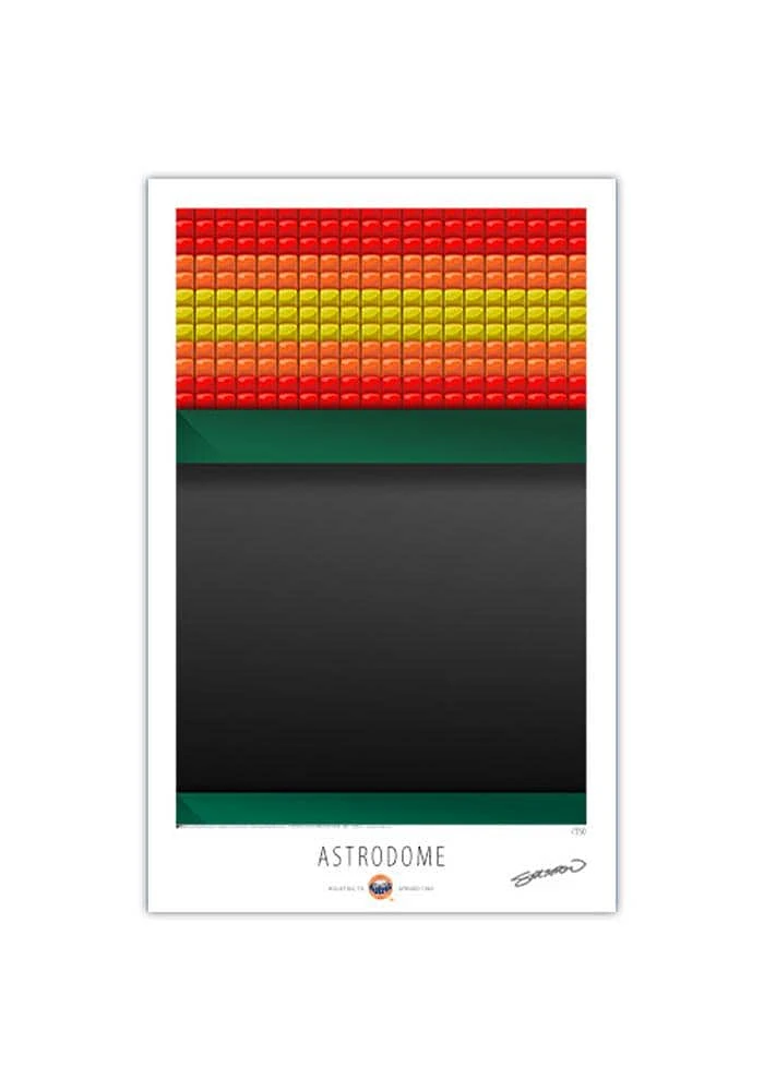 Houston Astros Astrodome 17x26 Ltd Ed Ballpark Wall Art