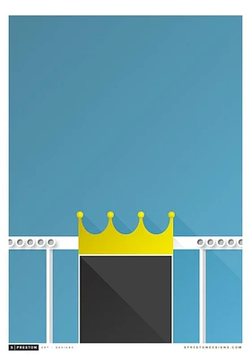 Kansas City Royals Kauffman Stadium 22x30 Ballpark Wall Art
