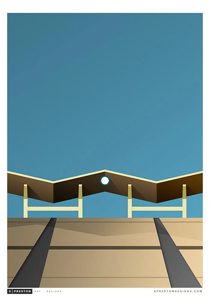 Los Angeles Dodgers Dodger Stadium 22x30 Ballpark Wall Art
