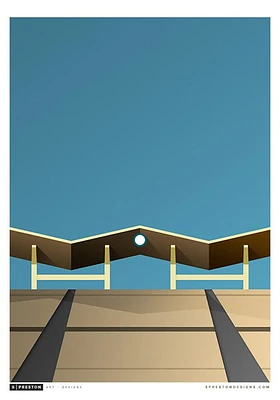Los Angeles Dodgers Dodger Stadium 22x30 Ballpark Wall Art