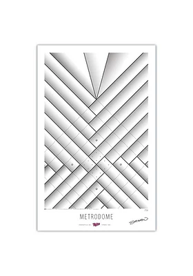 Minnesota Twins Metrodome II 17x26 Ltd Ed Ballpark Wall Art