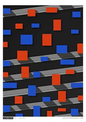 New York Mets Shea Stadium 22x30 Ballpark Wall Art