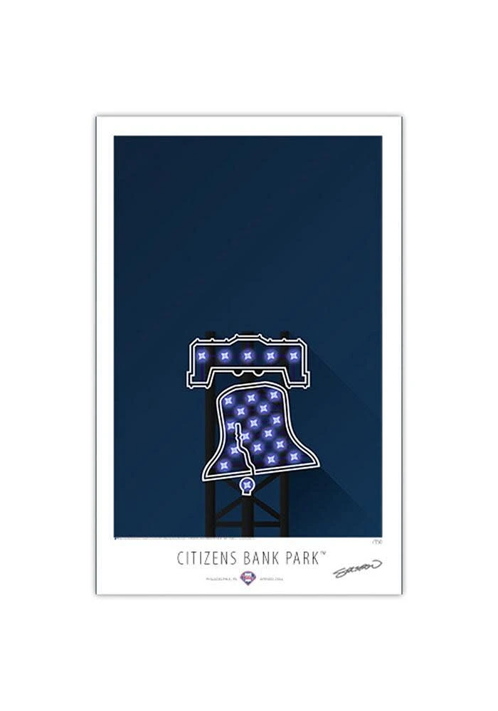Philadelphia Phillies Citizens Bank Park 17x26 Ltd Ed Wall Art