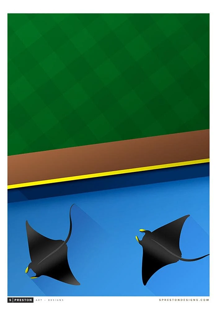 Tampa Bay Rays Tropicana Field 22x30 Ballpark Wall Art