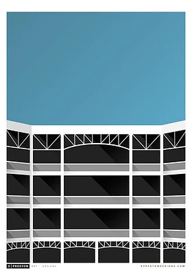 Texas Rangers Globe Life Park 22x30 Ballpark Wall Art