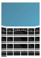 Texas Rangers Globe Life Park 22x30 Ballpark Wall Art