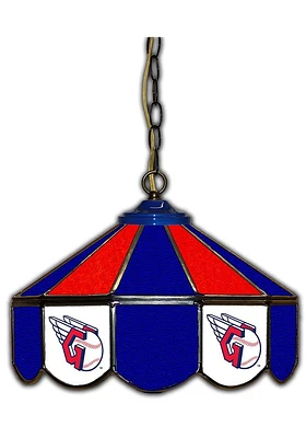 Cleveland Guardians 14 Inch Stained Glass Pub Lamp