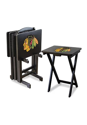 Chicago Blackhawks 4 Pack TV Tray Set