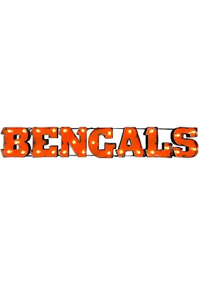 Cincinnati Bengals Recycled Metal Marquee Sign