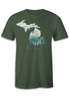 Michigan Green Forest Short Sleeve Fashion T Shirt
