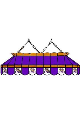 LSU Tigers 40 Inch Stained Glass Purple Billiard Lamp
