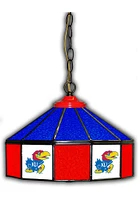 Kansas Jayhawks 14 Inch Stained Glass Pub Lamp