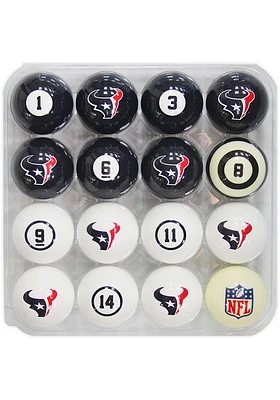 Houston Texans Team Color Billiard Balls