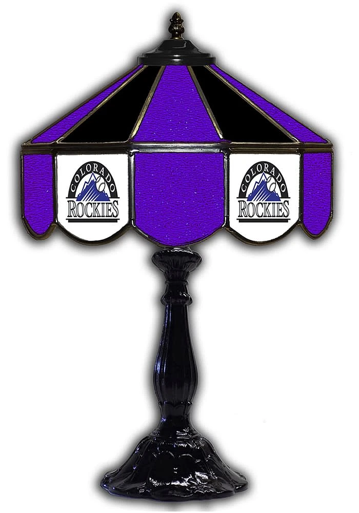 Colorado Rockies 21 Inch Glass Pub Lamp