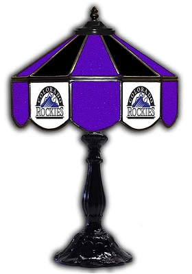 Colorado Rockies 21 Inch Glass Pub Lamp