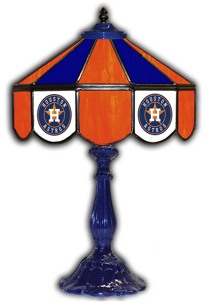 Houston Astros 21 Inch Glass Pub Lamp