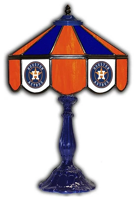 Houston Astros 21 Inch Glass Pub Lamp