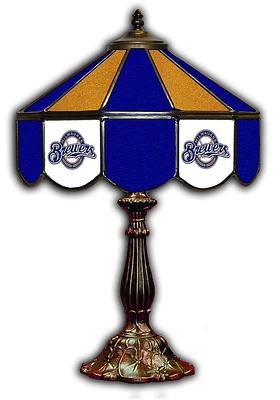 Milwaukee Brewers 21 Inch Glass Pub Lamp