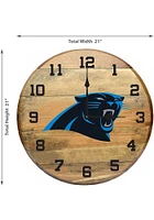 Carolina Panthers Oak Barrel Wall Clock