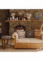 Indianapolis Colts Oak Barrel Wall Clock