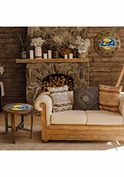 Los Angeles Rams Oak Barrel Wall Clock