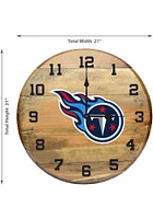 Tennessee Titans Oak Barrel Wall Clock