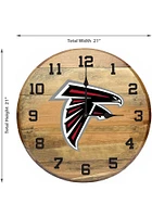 Atlanta Falcons Oak Barrel Wall Clock