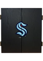 Seattle Kraken Fan Set Dart Board Cabinet