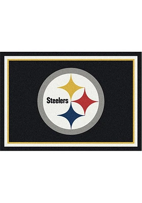 Pittsburgh Steelers 4x6 Spirit Interior Rug - Black