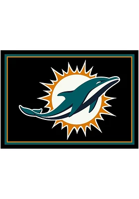 Miami Dolphins 4x6 Spirit Interior Rug - Blue