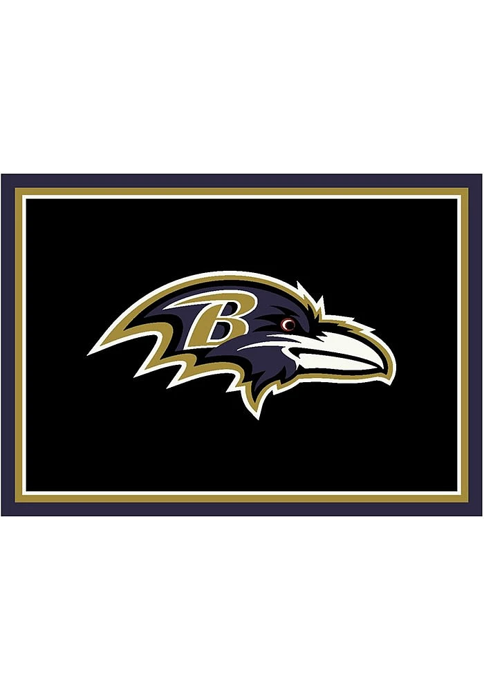 Baltimore Ravens 4x6 Spirit Interior Rug - Purple