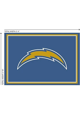 Los Angeles Chargers 4x6 Spirit Interior Rug - Blue