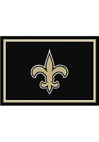 New Orleans Saints 4x6 Spirit Interior Rug - Black