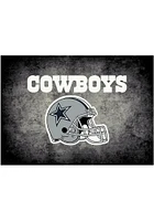 Dallas Cowboys 4x6 Distressed Interior Rug - Black