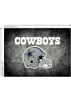 Dallas Cowboys 4x6 Distressed Interior Rug - Black