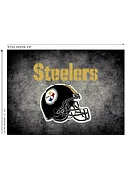 Pittsburgh Steelers 4x6 Distressed Interior Rug - Black