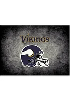 Minnesota Vikings 4x6 Distressed Interior Rug - Black