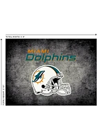 Miami Dolphins 4x6 Distressed Interior Rug - Black
