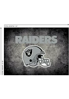 Las Vegas Raiders 4x6 Distressed Interior Rug - Black