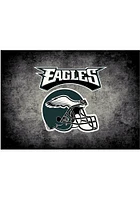Philadelphia Eagles 4x6 Distressed Interior Rug - Black