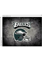 Philadelphia Eagles 4x6 Distressed Interior Rug - Black