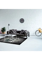 Philadelphia Eagles 4x6 Distressed Interior Rug - Black