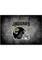 Jacksonville Jaguars 4x6 Distressed Interior Rug - Black