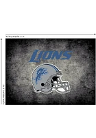 Detroit Lions 4x6 Distressed Interior Rug - Black